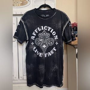 Men’s Affliction t-shirt.